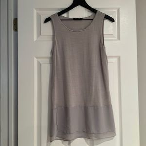 Nic+Zoe silver/gray sleeveless tunic